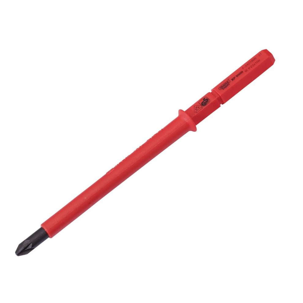Draper Xp1000® Vde Pz Type Interchangeable Screwdriver Blade, No.2 X 100Mm