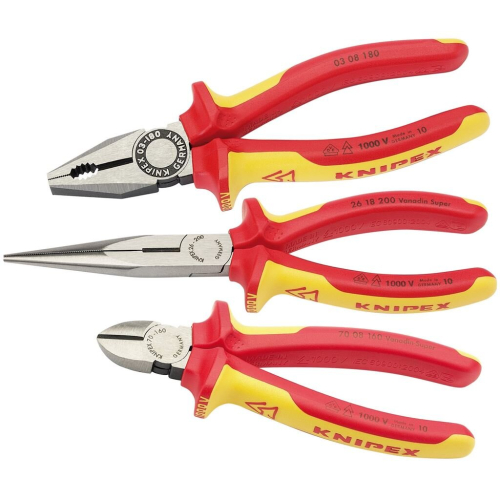 Draper Knipex 00 20 12 VDE Plier Assembly Pack (3 Piece)