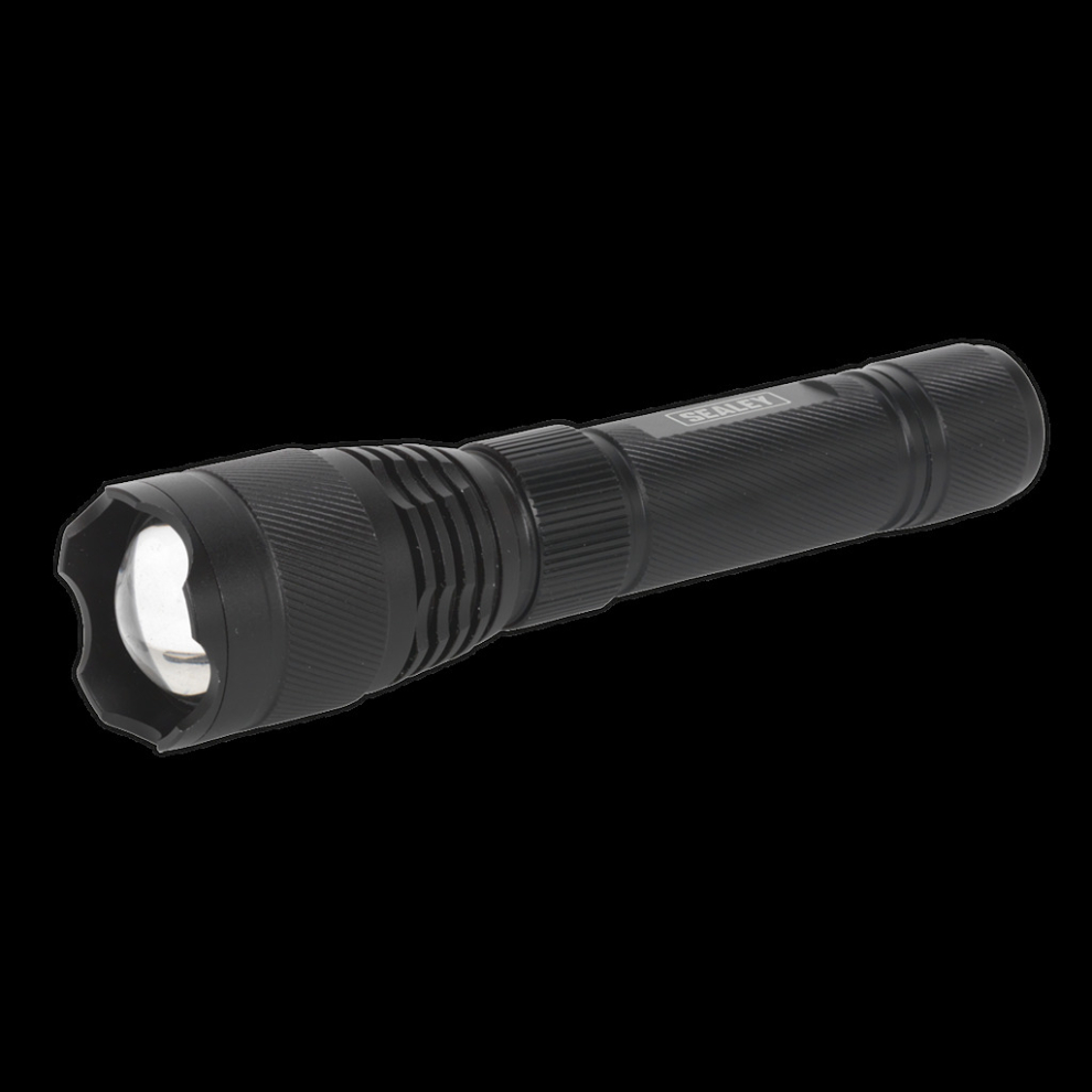 Aluminium Torch 10W SMD LED Adjustable Focus Rechargeable