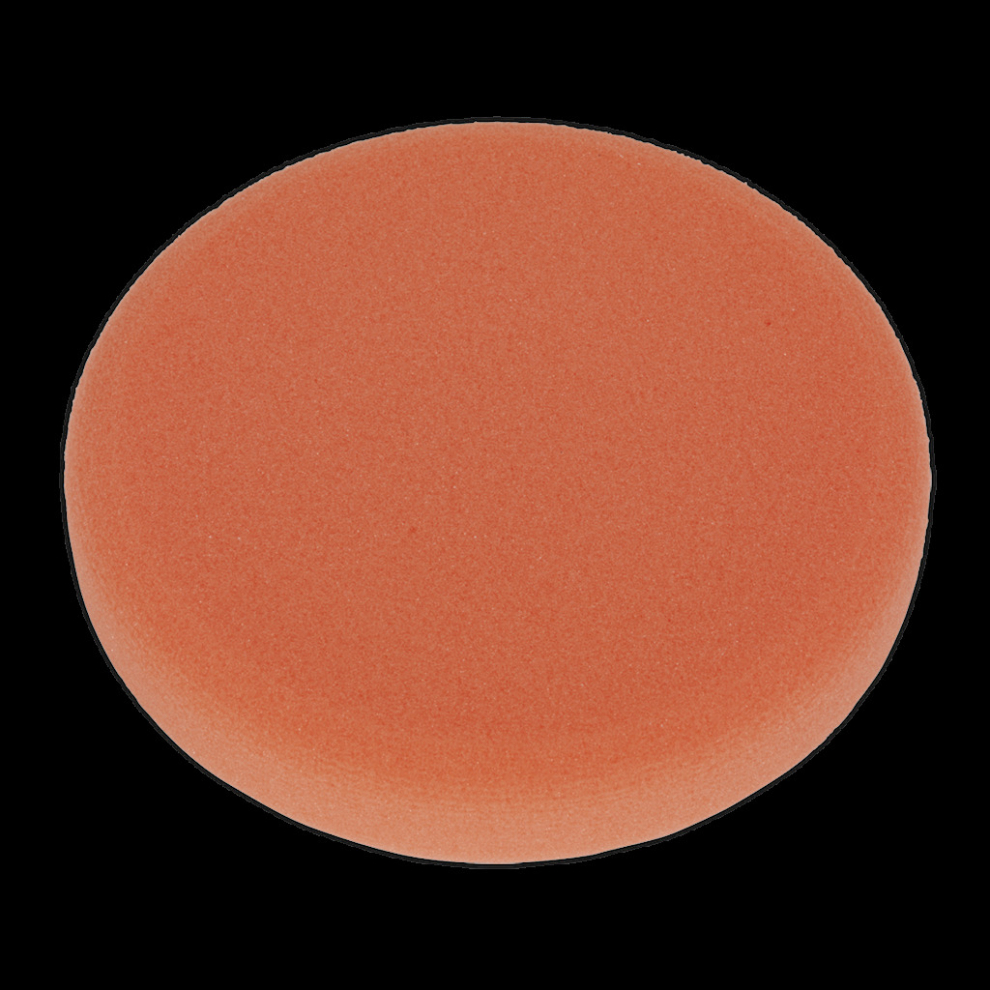 Sealey Buffing & Polishing Foam Head Hook-And-Loop Ø150 X 25Mm Orange/Firm