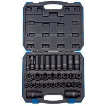 Draper Impact Socket Set, 3/8"" & 1/2"" Sq. Dr. (32 Piece)