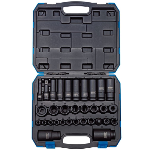 Draper Draper Impact Socket Set, 3/8"" & 1/2"" Sq. Dr. (32 Piece)