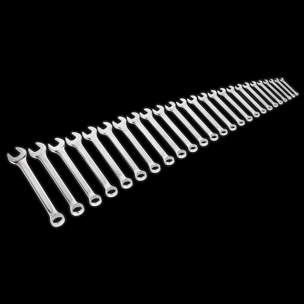 Sealey Combination Spanner Set 25Pc Metric