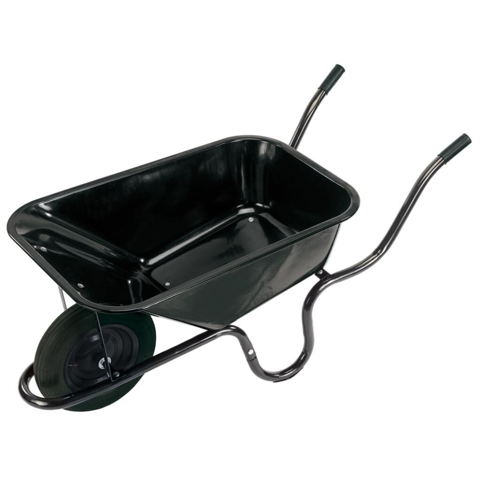 Metal Tray Contractors Wheelbarrow, 85L
