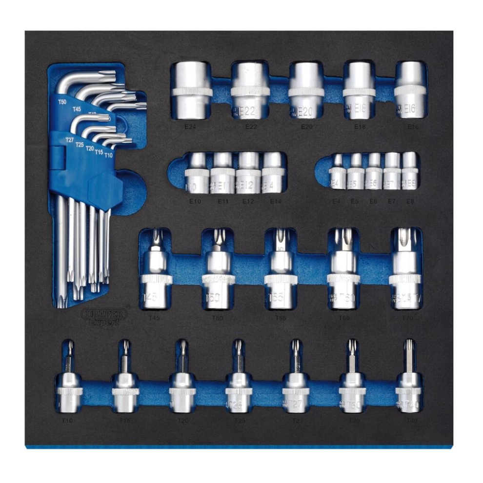 Draper 63512 TX-STAR Screwdriver Insert Bits & Keys in 1/2 Drawer EVA Insert - Image 7