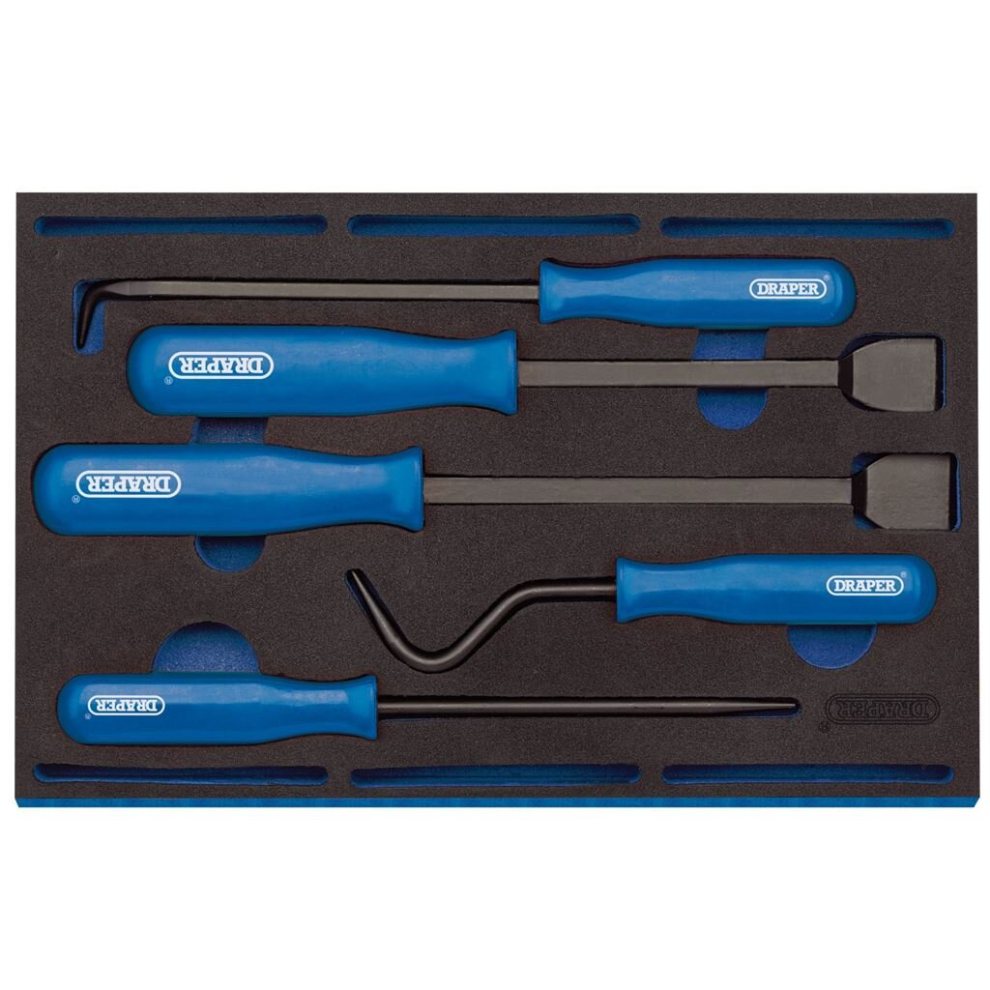 Draper Scraper And Remover Set In 1/4 Drawer Eva Insert Tray (5 Piece)