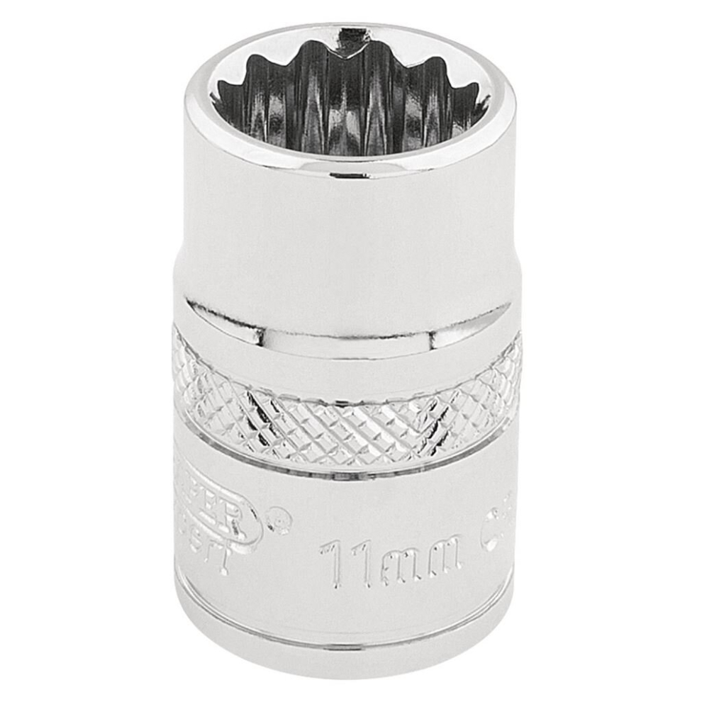 Draper 3/8" Drive Polished Finish Hi Torq Bi Hexagon Socket Metric - Image 8