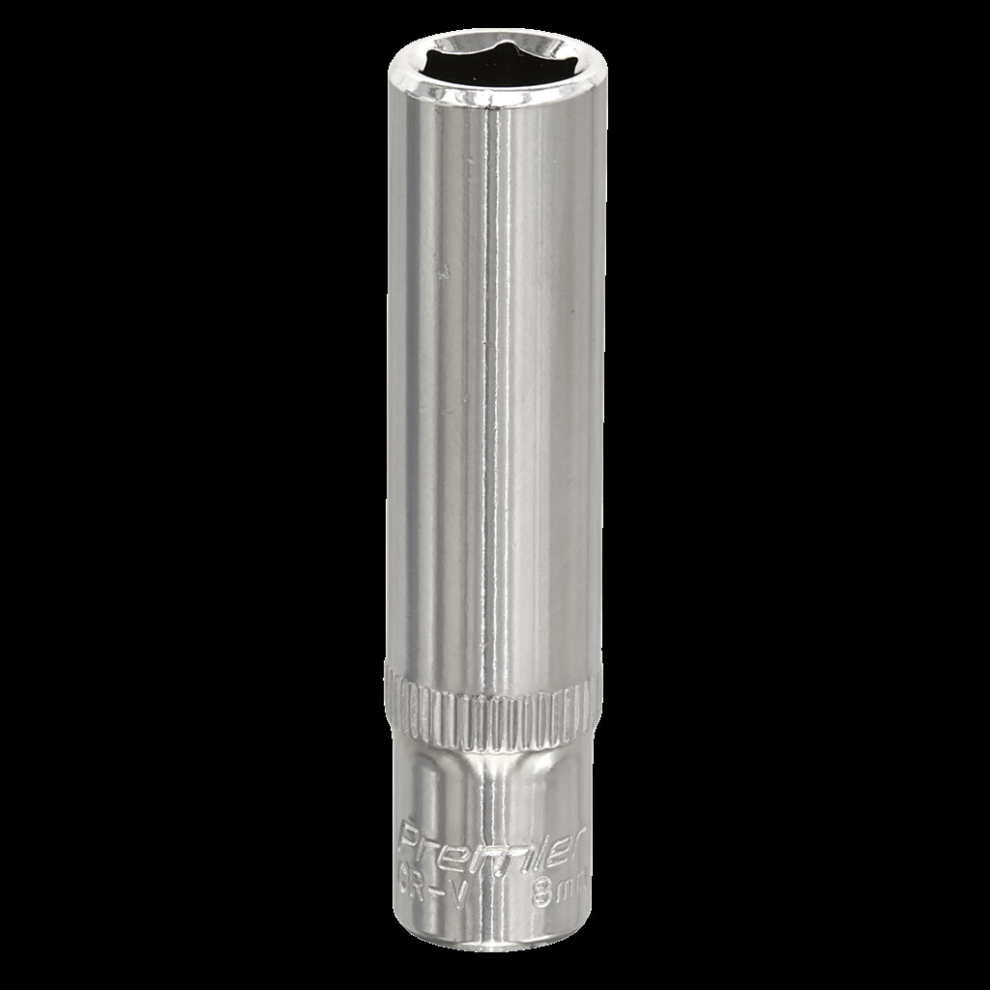 Sealey 1/4" Drive Polished Deep Hexagon WallDrive Socket Metric 1/4" 8mm - Image 12