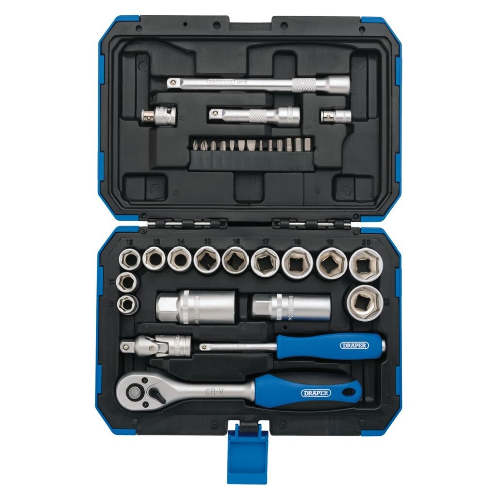 Metric Socket Set, 3/8"" Sq. Dr. (34 Piece)