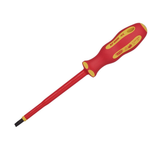 Draper XP1000® VDE Plain Slot Screwdriver, 5.5 x 125mm