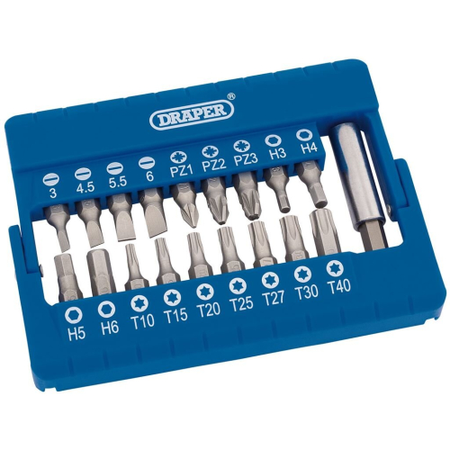 Draper Screwdriver and Magnetic Bit Holder Set (19 Piece)