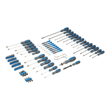 Silverline 100-Piece Screwdriver Set with Soft-Grip Chrome Vanadium Tools | Model 283983