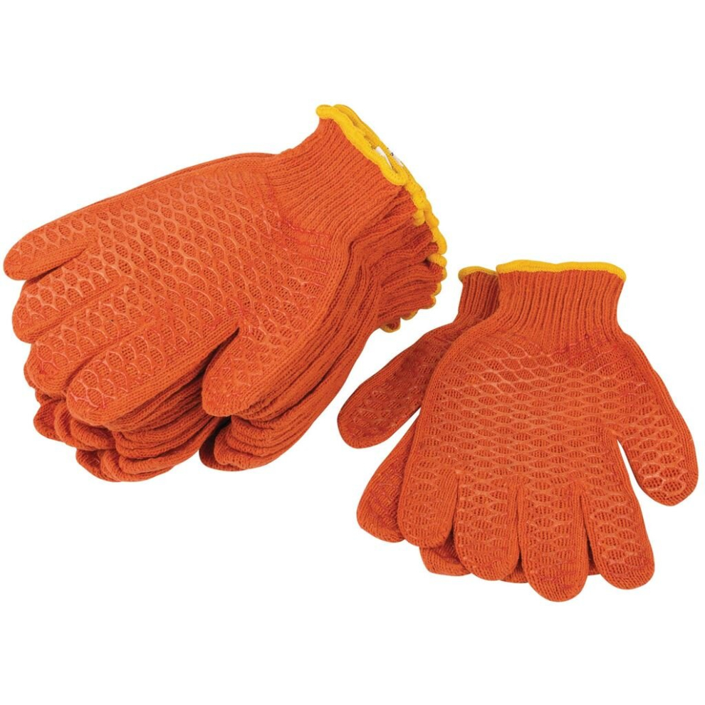 Draper Non-Slip Work Gloves, Extra Large (Pack Of 10)