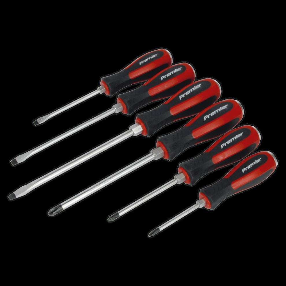 Sealey Screwdriver Set 6Pc Hammer-Thru