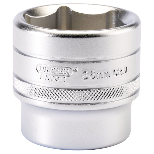 Draper 6 Point Metric Socket, 1/2"" Sq. Dr., 36mm