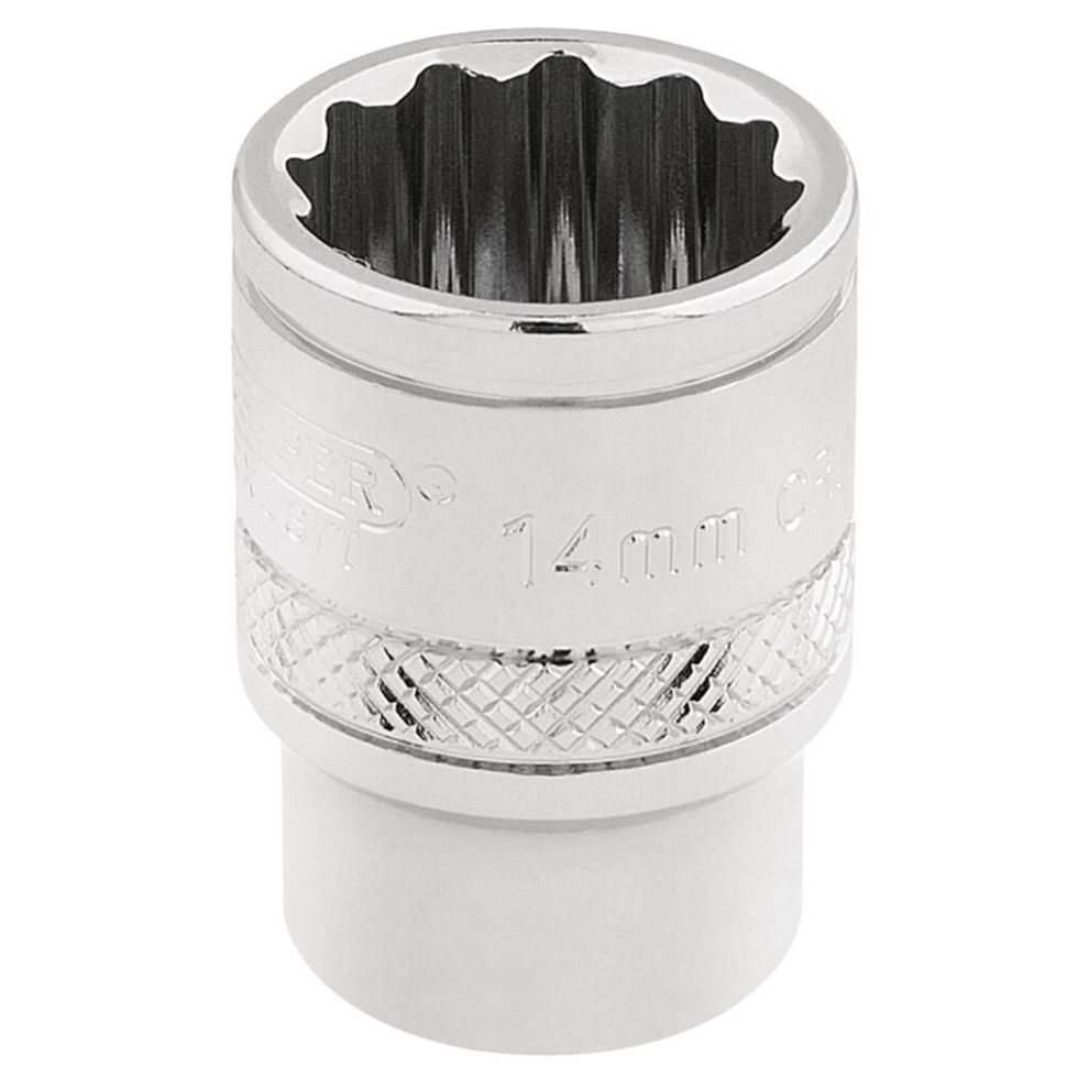 Draper HI-TORQ® 12 Point Socket, 3/8"" Sq. Dr., 14mm