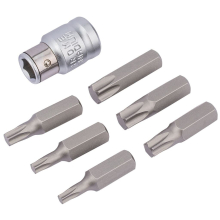 Draper TX-STAR® Bit and Bit Holder Set, 3/8"" Sq. Dr. (7 Piece)