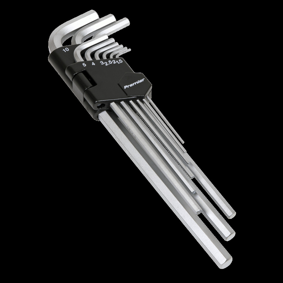 Sealey Hex Key Set 9Pc Extra-Long Metric