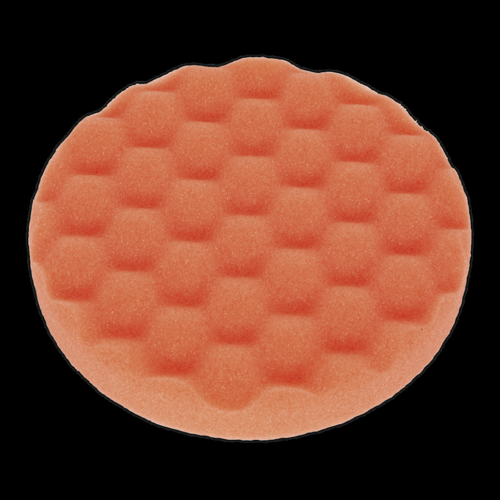Sealey Buffing & Polishing Foam Head Hook & Loop Ø150 X 25Mm Orange/Firm
