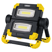 RFL/850 Twin COB LED Rechargeable Worklight - 10W, 850 Lumens, Dual Pivoting Floodlights, USB Output for Charging, Shock-Resistant