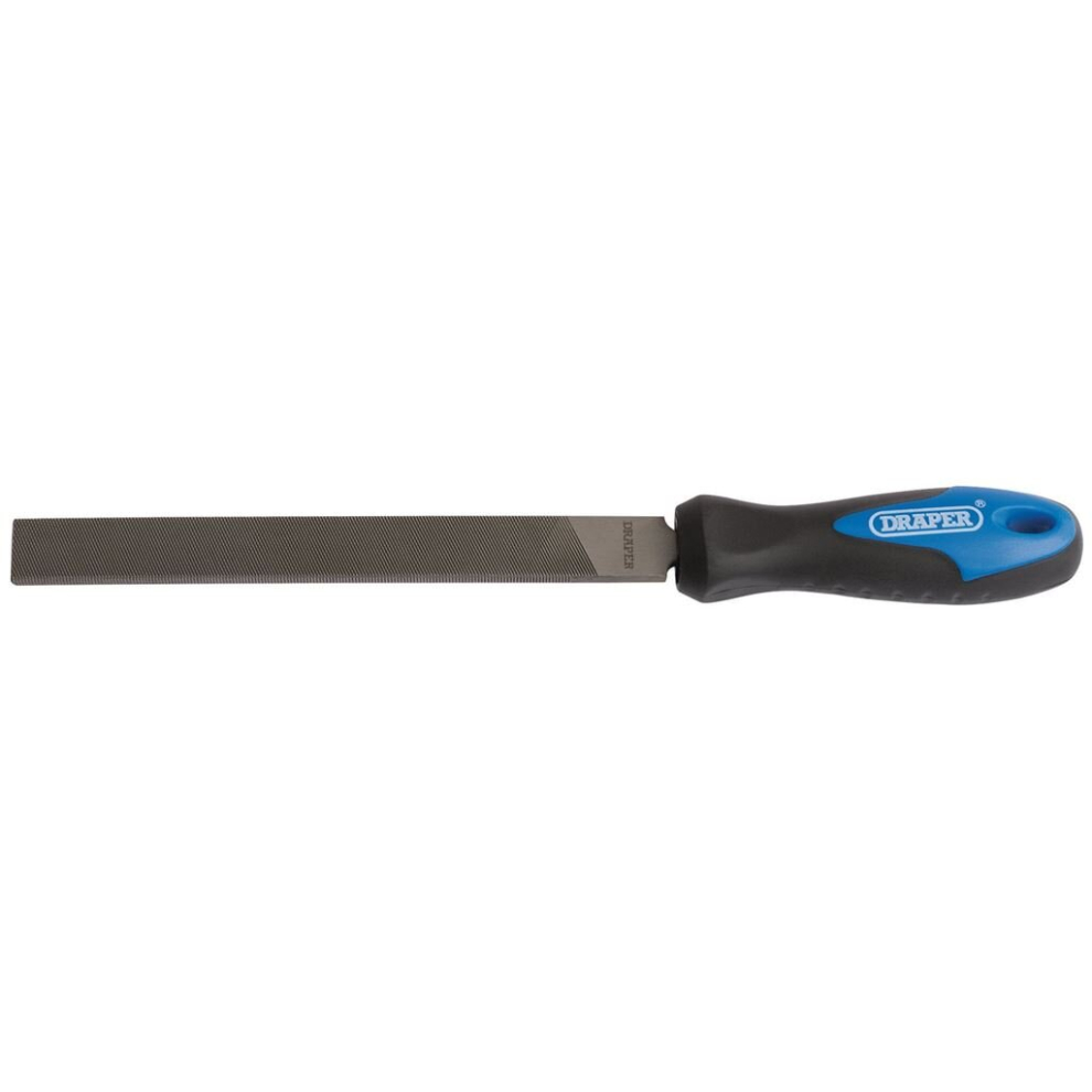 Draper Soft Grip Engineer's Hand File And Handle, 150Mm