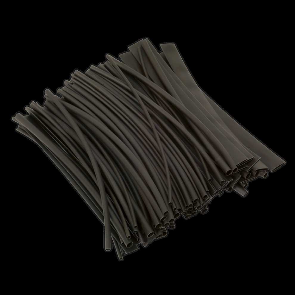 Sealey Heat Shrink Tubing 200Mm 100Pc Black