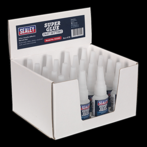 Sealey Super Glue Fast Setting 20g Pack of 20