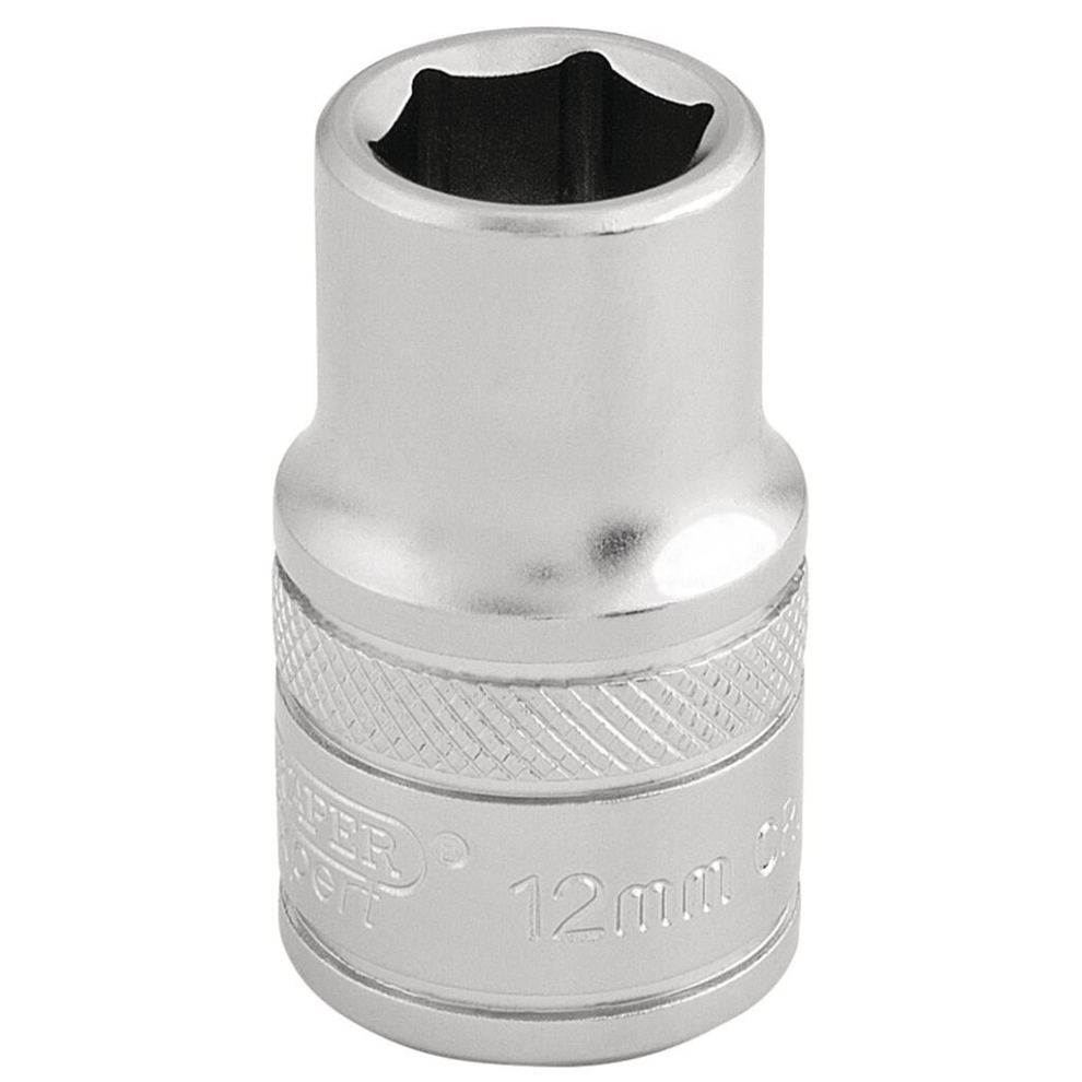 Draper 6 Point Metric Socket, 1/2"" Sq. Dr., 12Mm