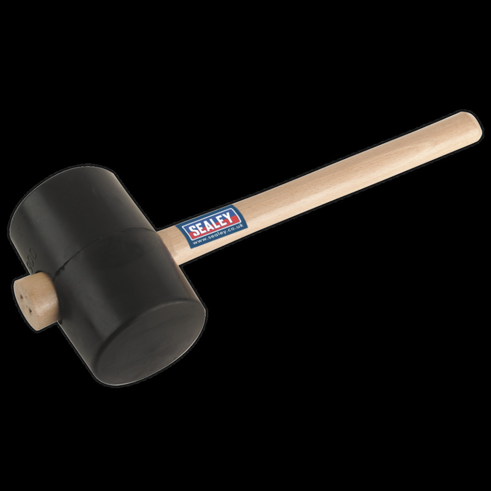 Rubber Mallet 2.5lb Black-image-OPC-P5TM6TX-NEW