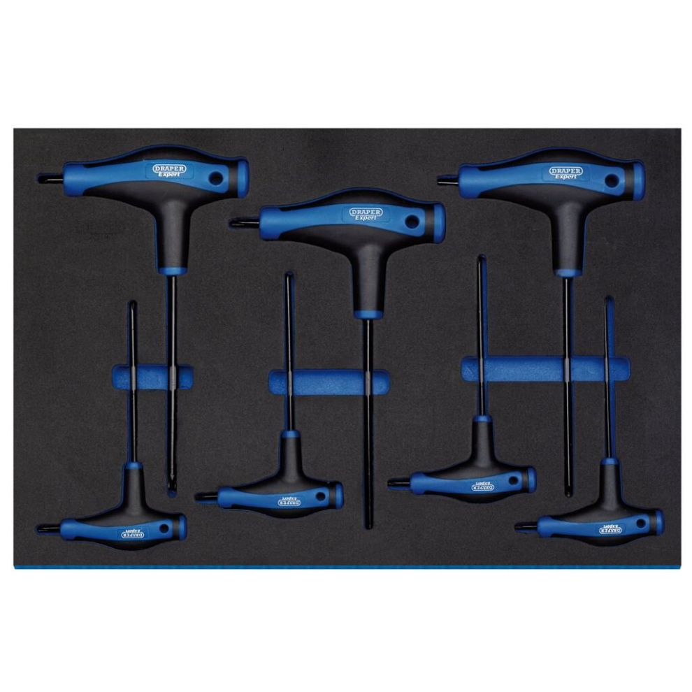 Draper TX-STAR® T' Handle Key Set in 3/4 Drawer EVA Insert Tray (7 Piece)