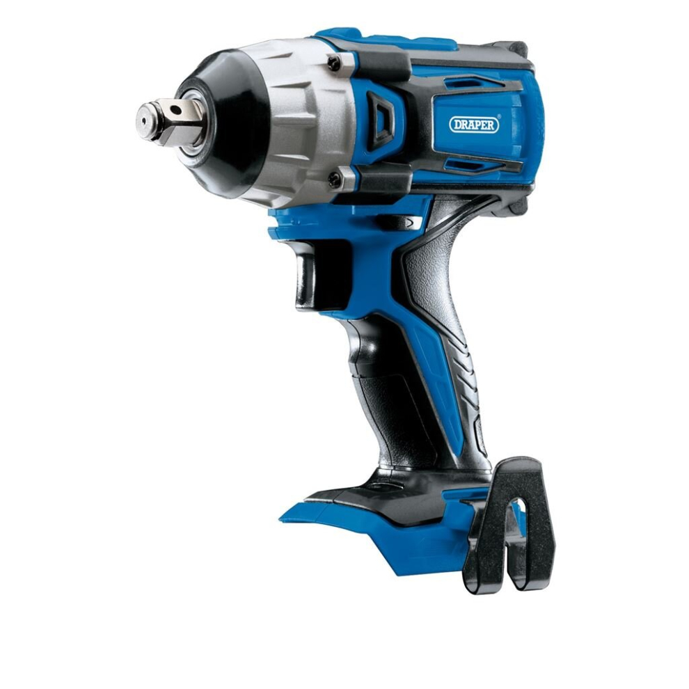 Draper D20 20V Brushless Impact Wrench, 1/2"" Sq. Dr., 250Nm (Sold Bare)