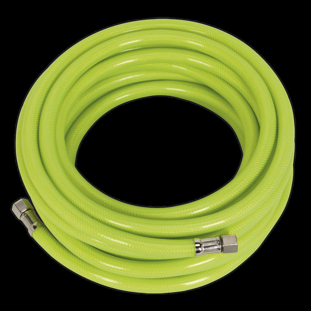 Air Hose High-Visibility 10M X Ø8mm With 1/4"Bsp Unions 5051747981997