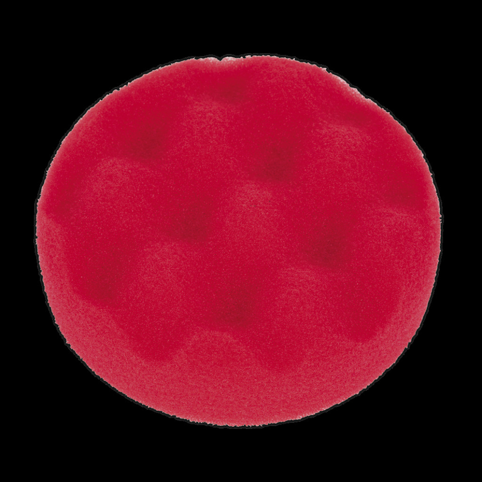 Sealey Buffing & Polishing Foam Head Hook-And-Loop Ø80 X 25Mm Red/Ultra-Soft