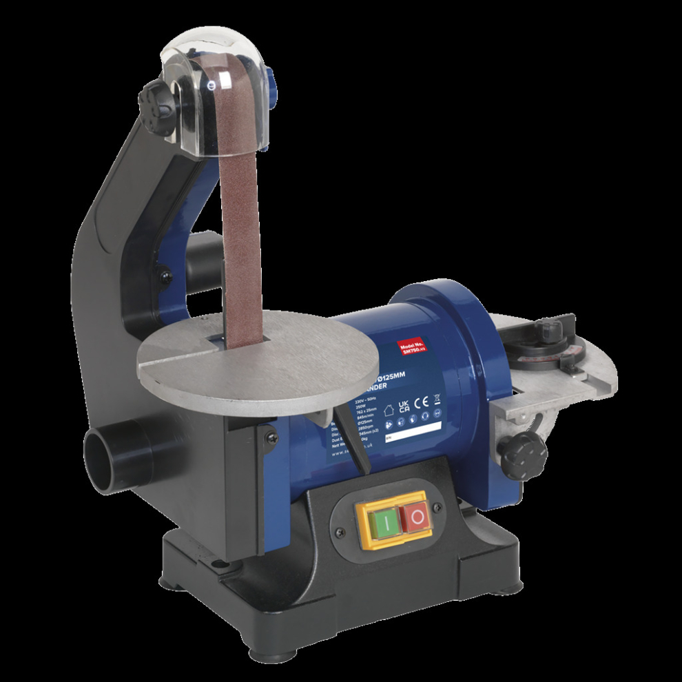Belt/Disc Sander 25 x 762mm/Ø125mm 250W/230V