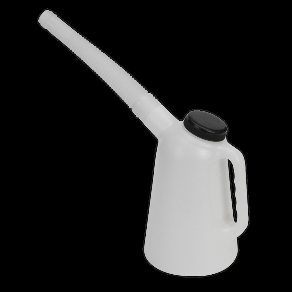 Sealey Oil Container With Lid & Flexible Spout 1L