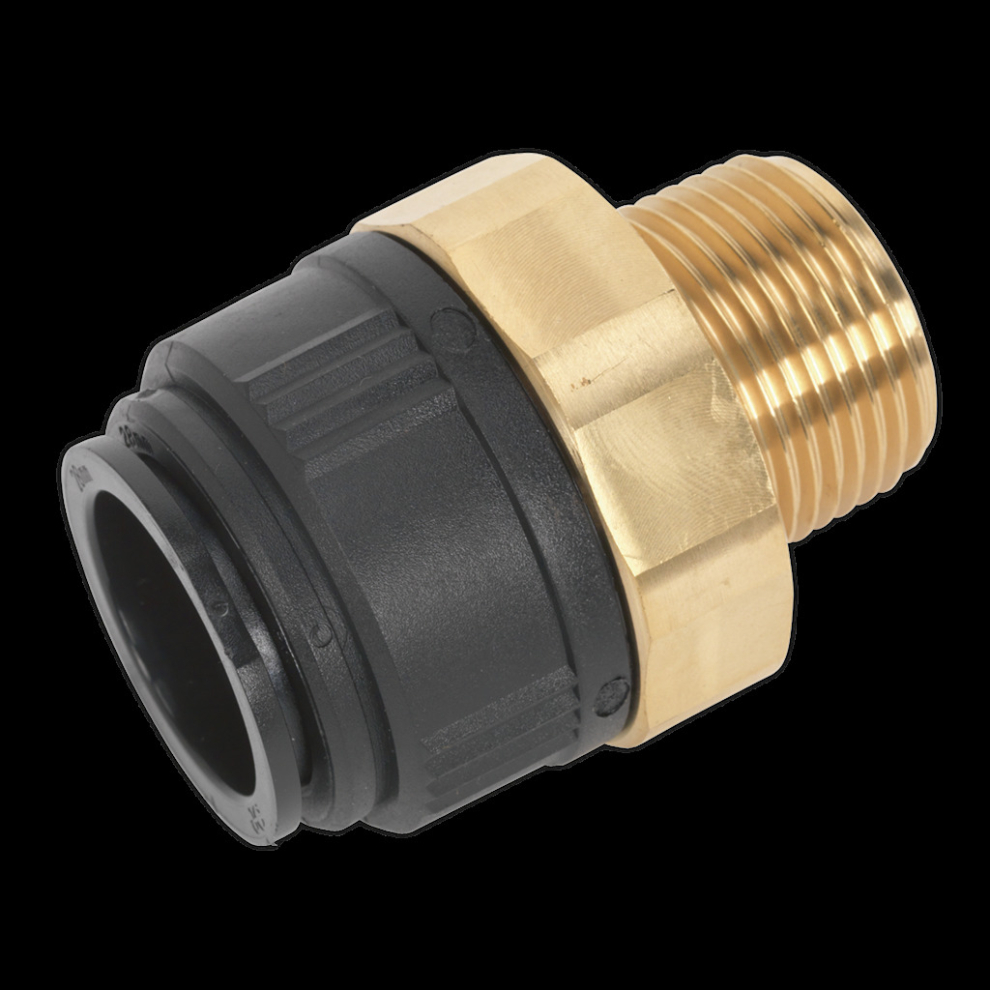 Sealey Straight Adaptor 28Mm X 1"Bspt Brass (John Guest Speedfit® - Mm012808n)
