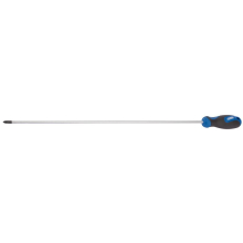 Extra Long Reach Soft Grip Cross Slot Screwdriver, No.2 x 450mm