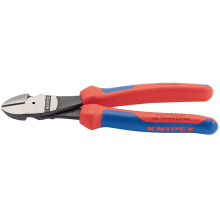 Knipex 74 02 200 High Leverage Diagonal Side Cutter with Comfort Grip Handles, 200mm