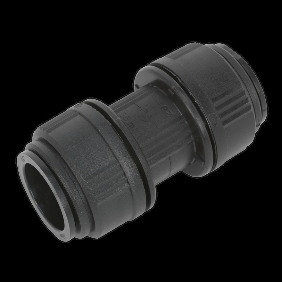 Sealey Straight Connector Ø28mm Pack Of 5 (John Guest Speedfit® - Pm0428e)