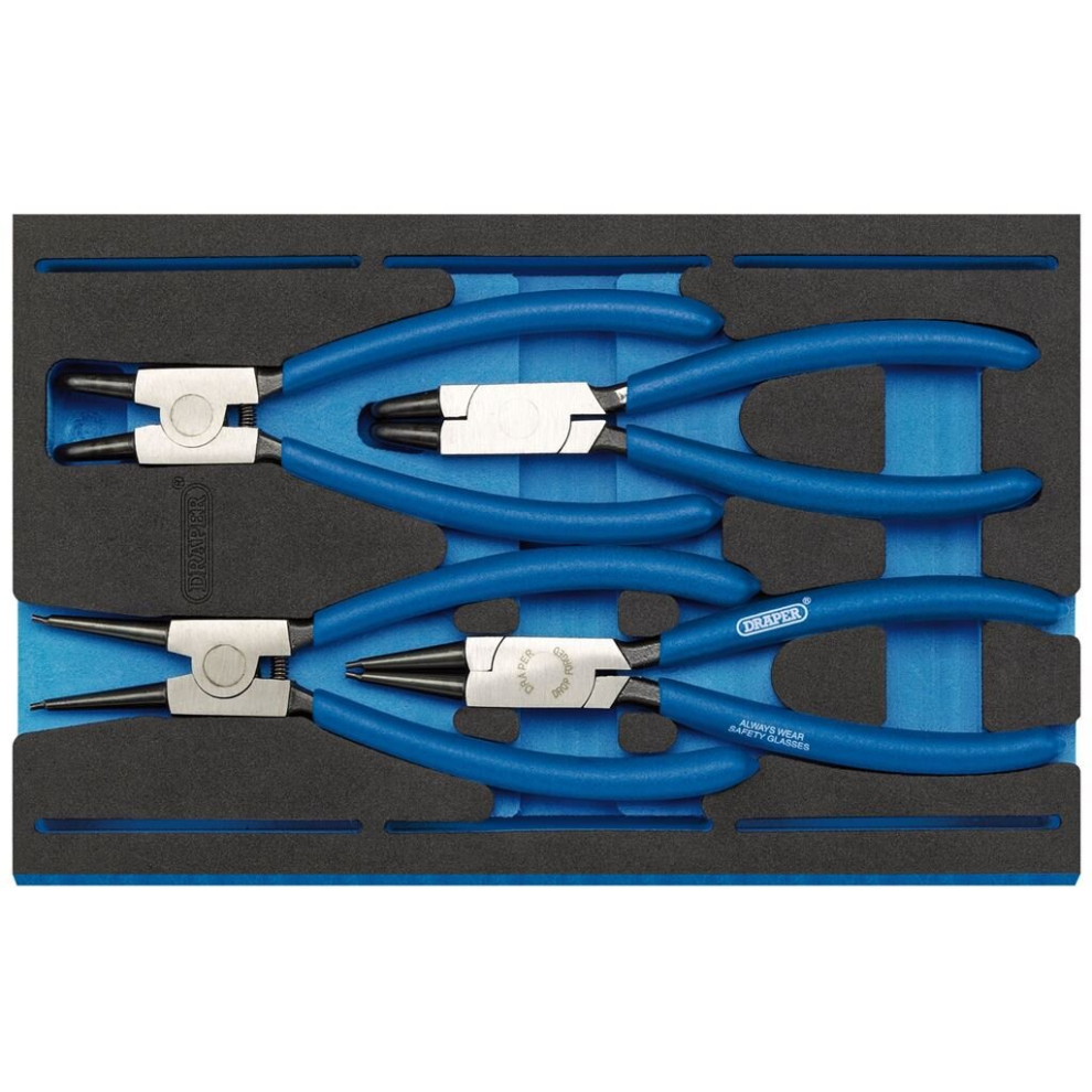 Circlip Plier Set in 1/4 Drawer EVA Insert Tray (4 Piece)