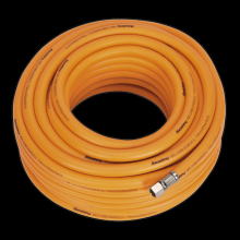 Air Hose 20m x Ø8mm Hybrid High-Visibility with 1/4"BSP Unions