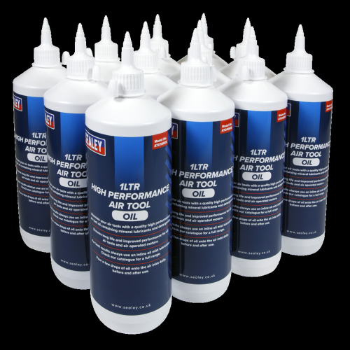 Sealey Air Tool Oil 1L Pack of 12