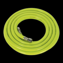 Air Hose High-Visibility 5m x Ø8mm with 1/4"BSP Unions