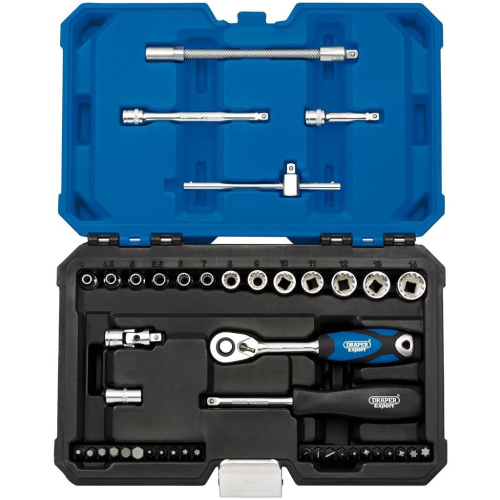 Draper Multi-Drive® Metric Socket Set, 1/4"" Sq. Dr. (43 Piece)