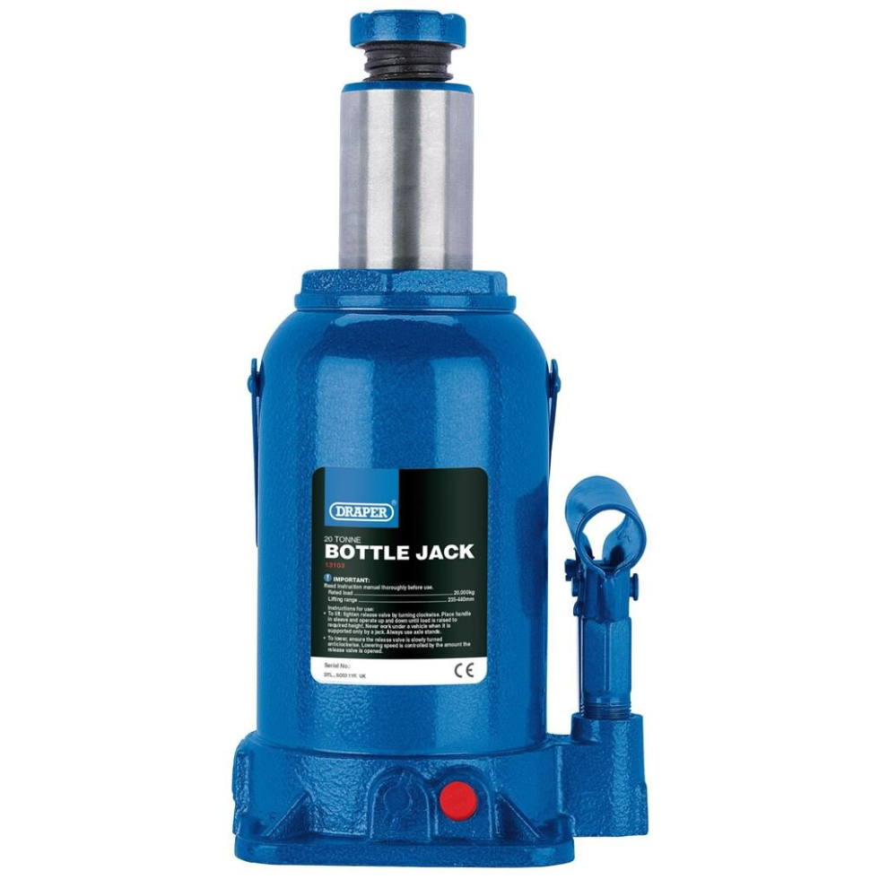 Hydraulic Bottle Jack, 20 Tonne 5010559131037
