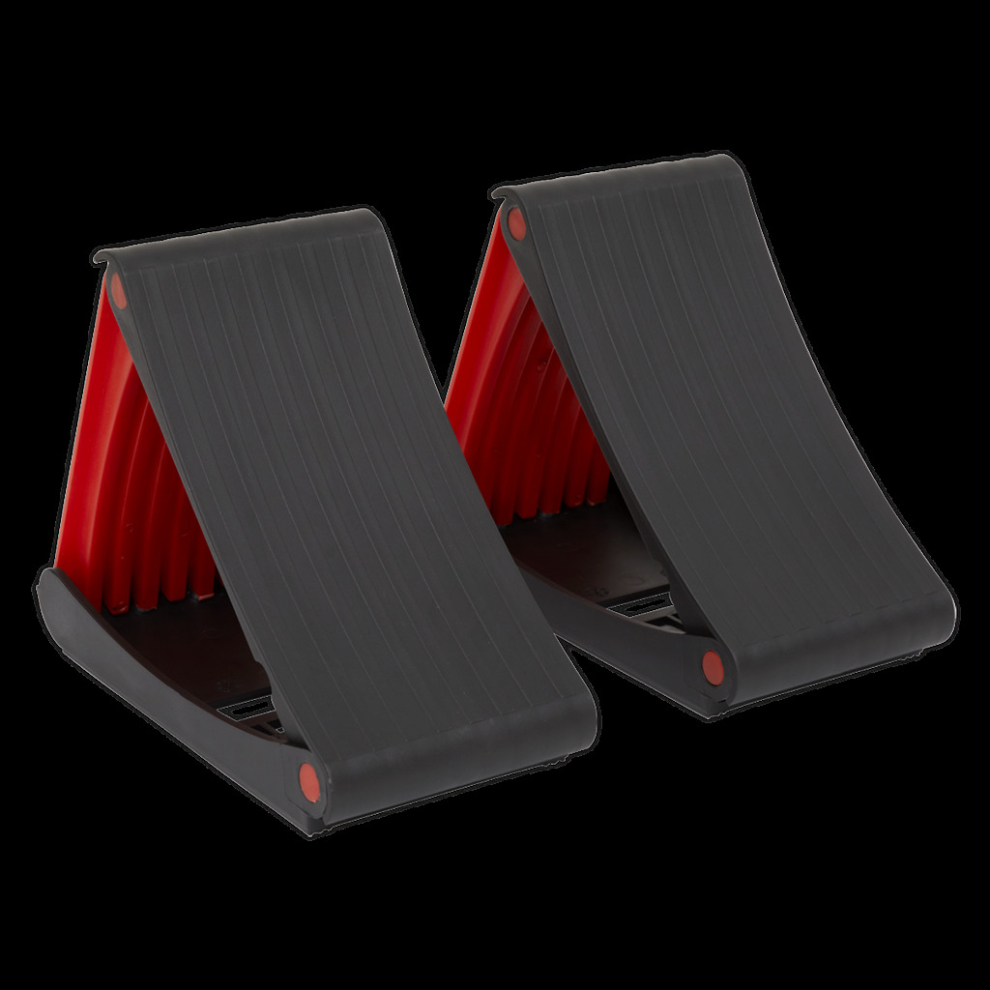 Sealey Folding Wheel Chocks - Pair