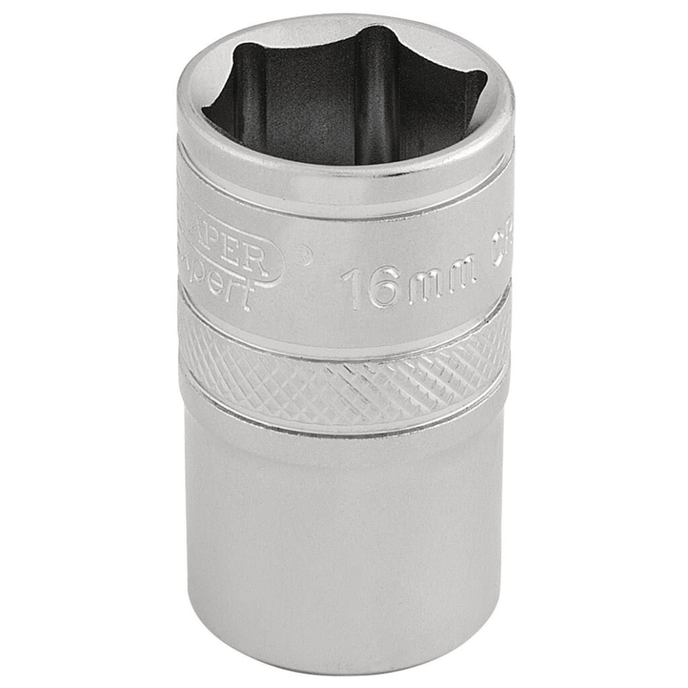 Draper 6 Point Metric Socket, 1/2"" Sq. Dr., 16Mm