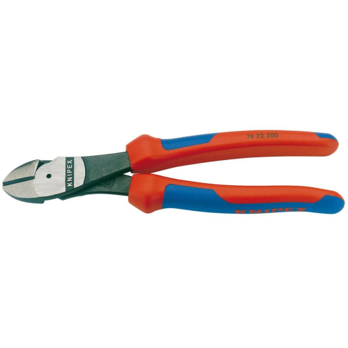 Draper Knipex 74 22 200 High Leverage Diagonal Side Cutter with 12&deg; Head, 200mm