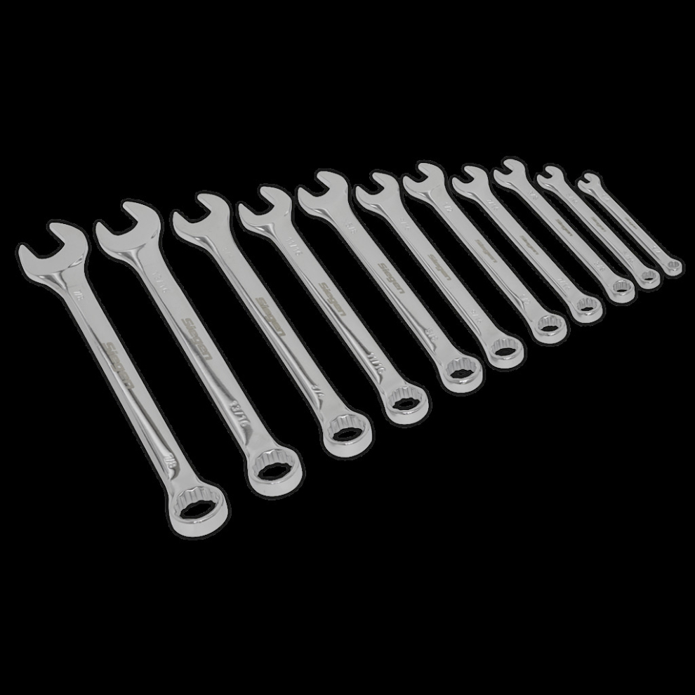 Sealey Combination Spanner Set 11Pc Imperial