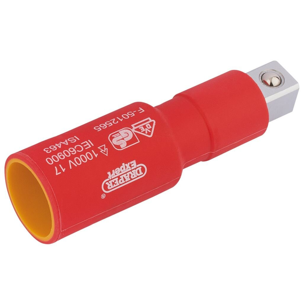 Draper Vde Approved Fully Insulated Extension Bar, 1/2"" Sq. Dr., 75Mm